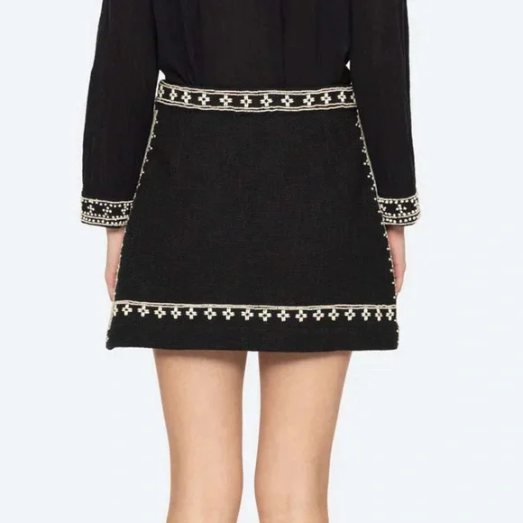 Sea New York Mille Embroidered Mini Skirt NWOT size 6 - Picture 3 of 8